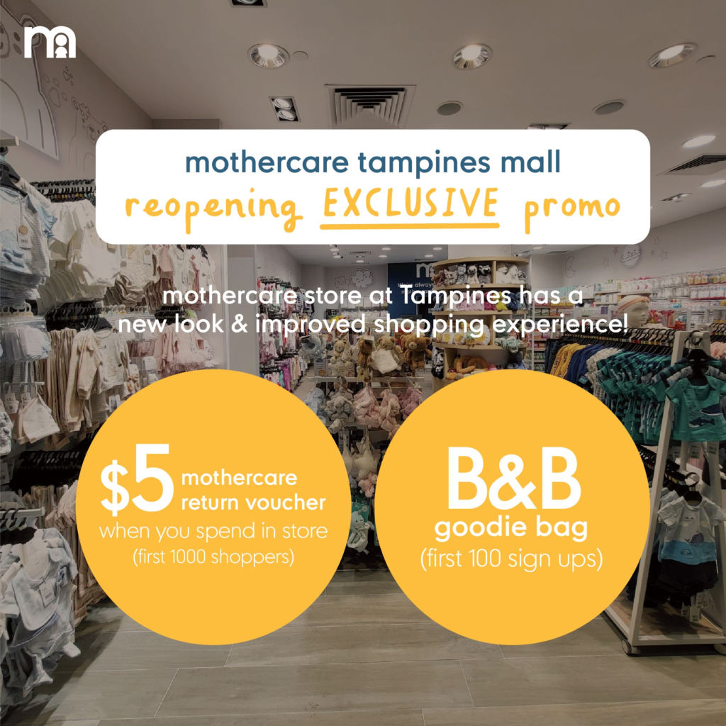 Mothercare Tampines Mall Promo$5 