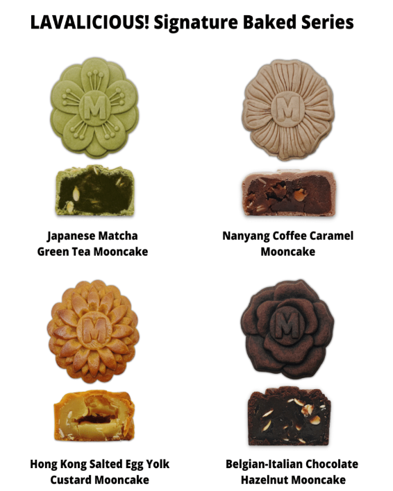 mdm ling mooncake japanese matcha, nanyang cofee caramel mooncake