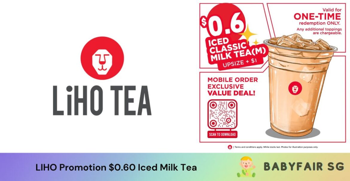 LIHO Promotion $0.60 Iced Milk Tea